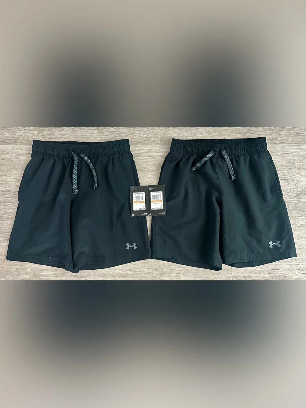 TWO (2) UNDER ARMOUR Boys’ Woven Shorts, Size S
